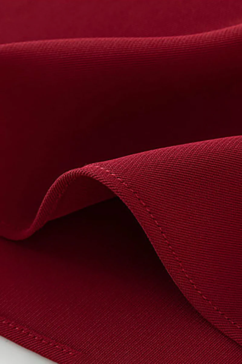 Red Cross-Back A-Line Midi Dress - HBQMJX