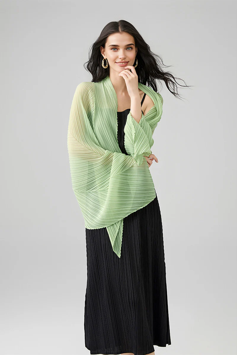 Designer Inspired Pleated Midi Slip Dress - HBQMJX