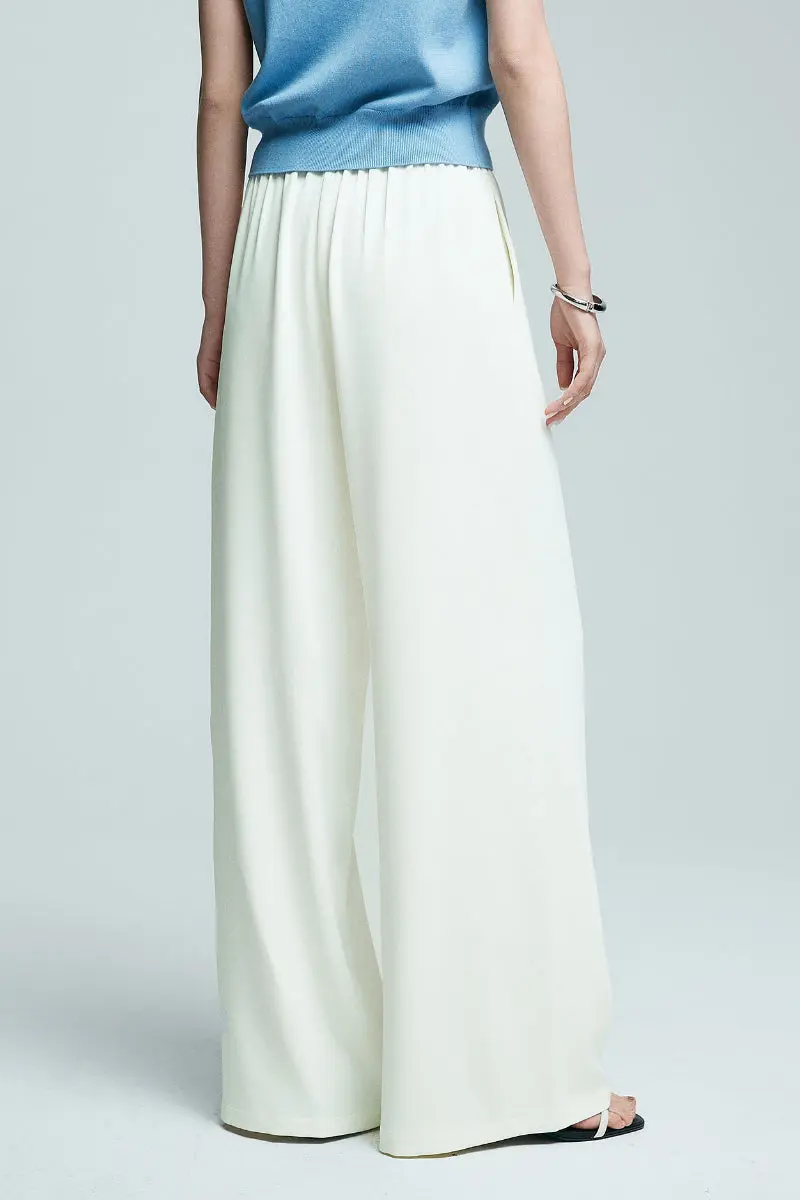 White Pull-On Wrinkle-Free Cooling Puddle Pants - HBQMJX