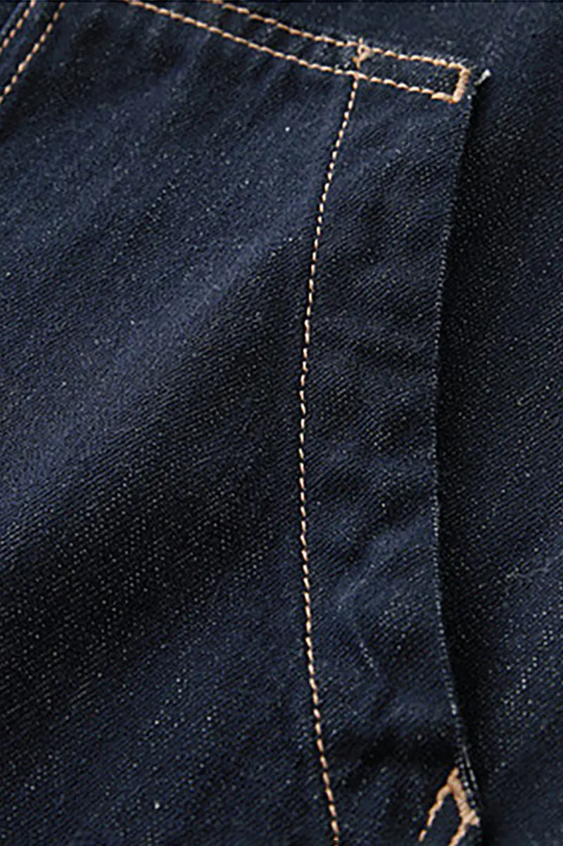 Denim V-Neck Vest Midi Dress with Pockets - HBQMJX