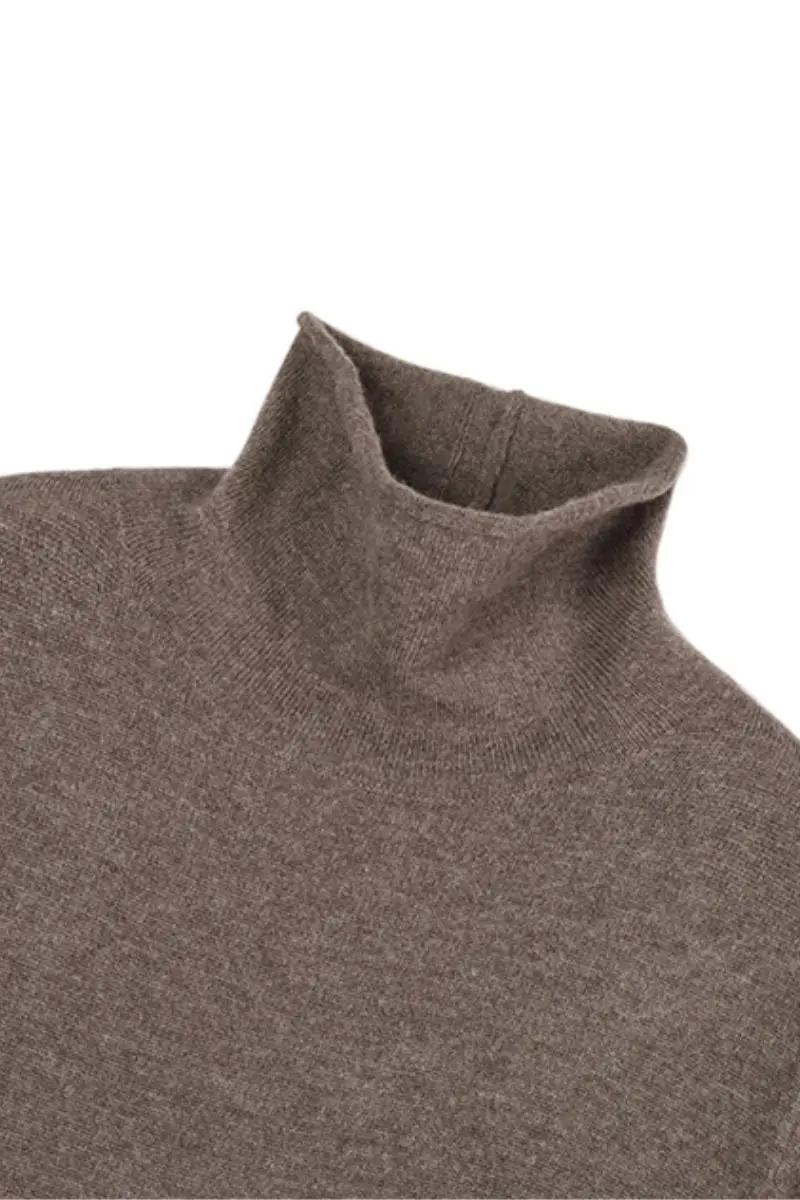 100 Wool Long Sleeve Crewneck Maxi Sweater Dress - HBQMJX