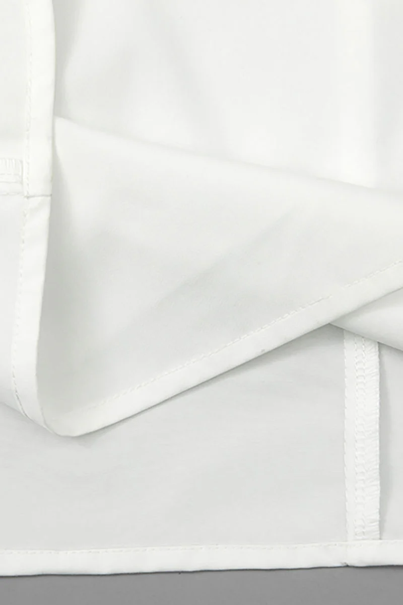 White Fit & Flare Cap-Sleeve Scoop-Neck Midi Dress - HBQMJX