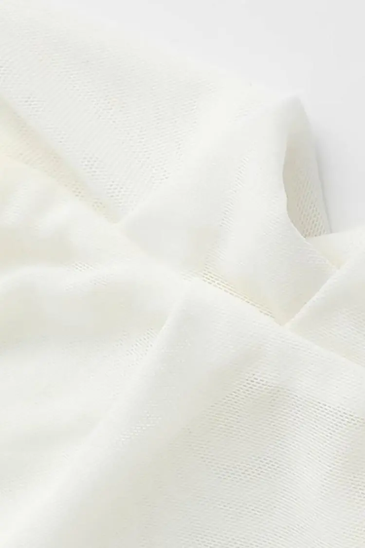 Tencel White Slip Maxi Dress with Front Twist - HBQMJX