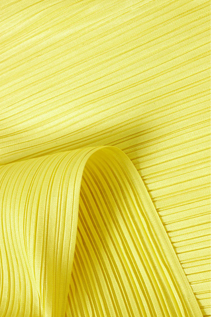 Designer Inspired Pleated Asymmetrical Top - HBQMJX