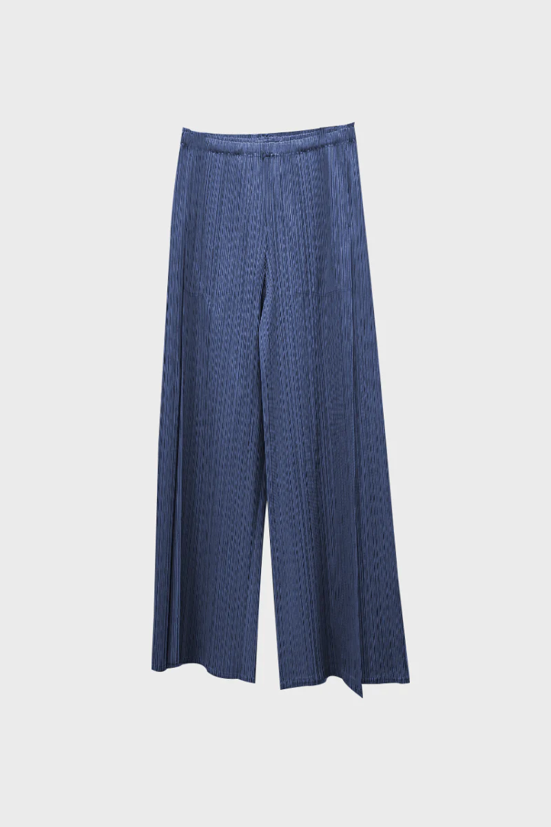 Designer Inspired Pleated Wide-Leg Cropped Pants - HBQMJX