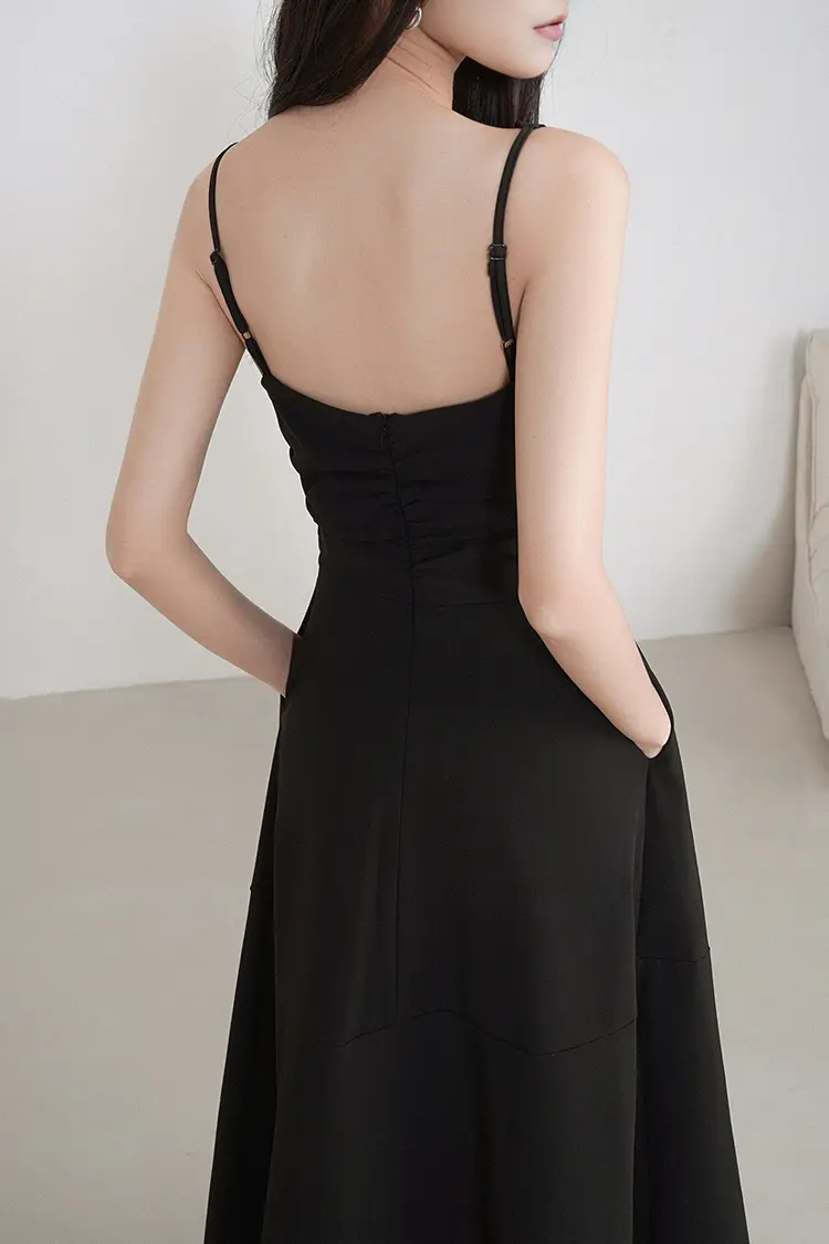 Asymmetric Front Sleevesless Dress - HBQMJX