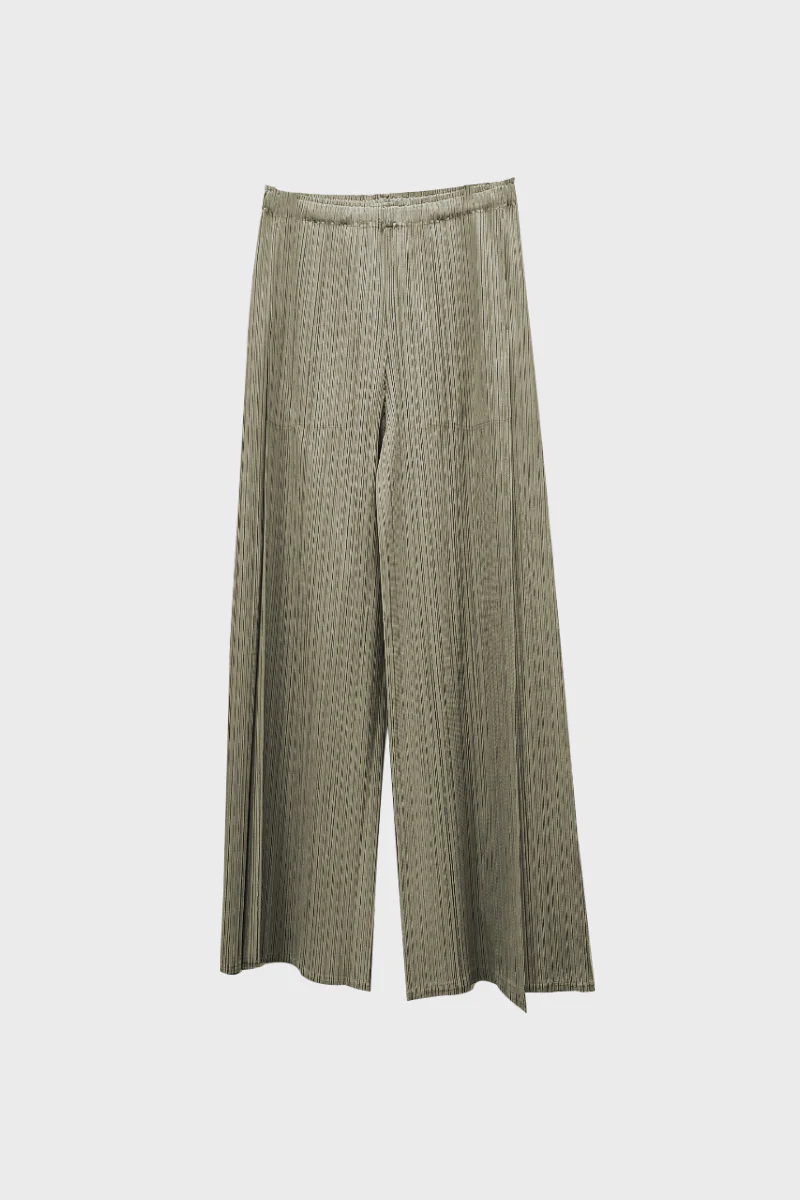 Designer Inspired Pleated Wide-Leg Cropped Pants - HBQMJX