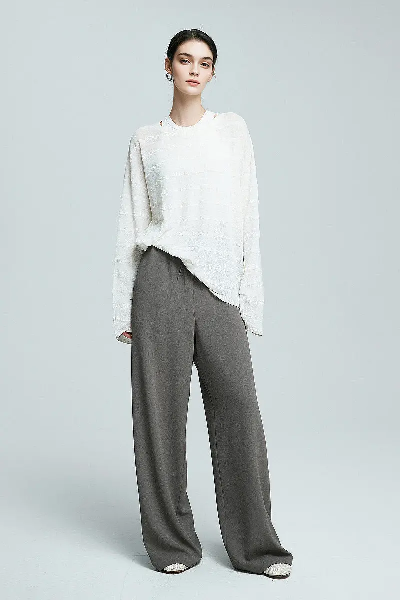 White Pull-On Wrinkle-Free Cooling Puddle Pants - HBQMJX