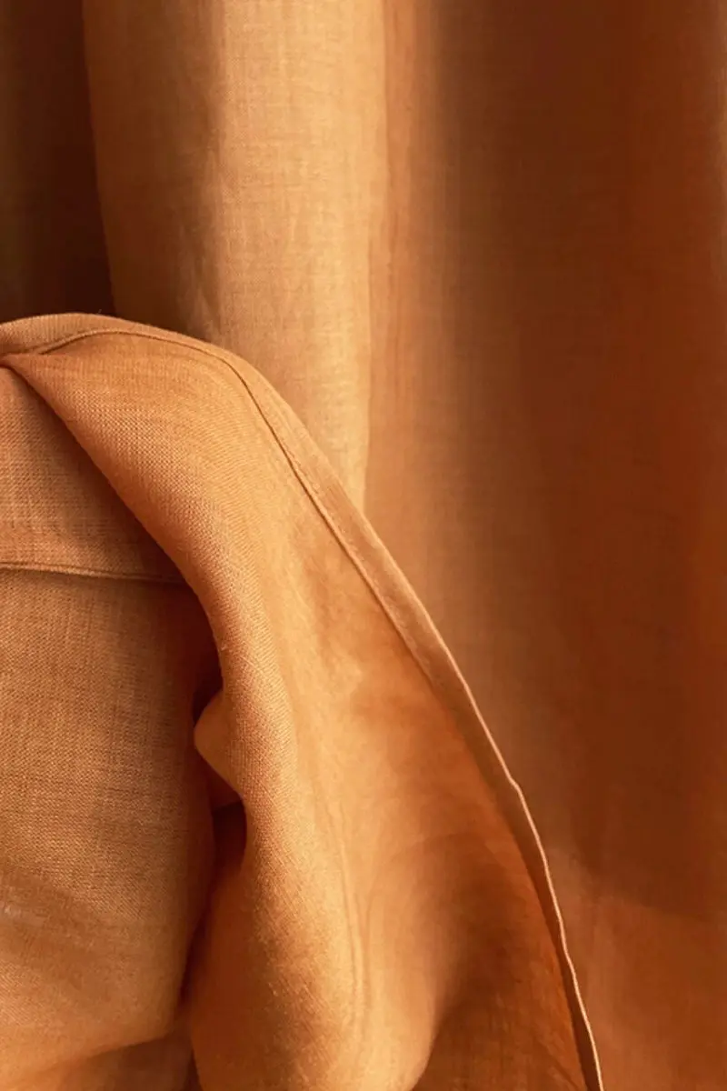 100 Linen Sleeveless Midi Dress With Back Slit - HBQMJX