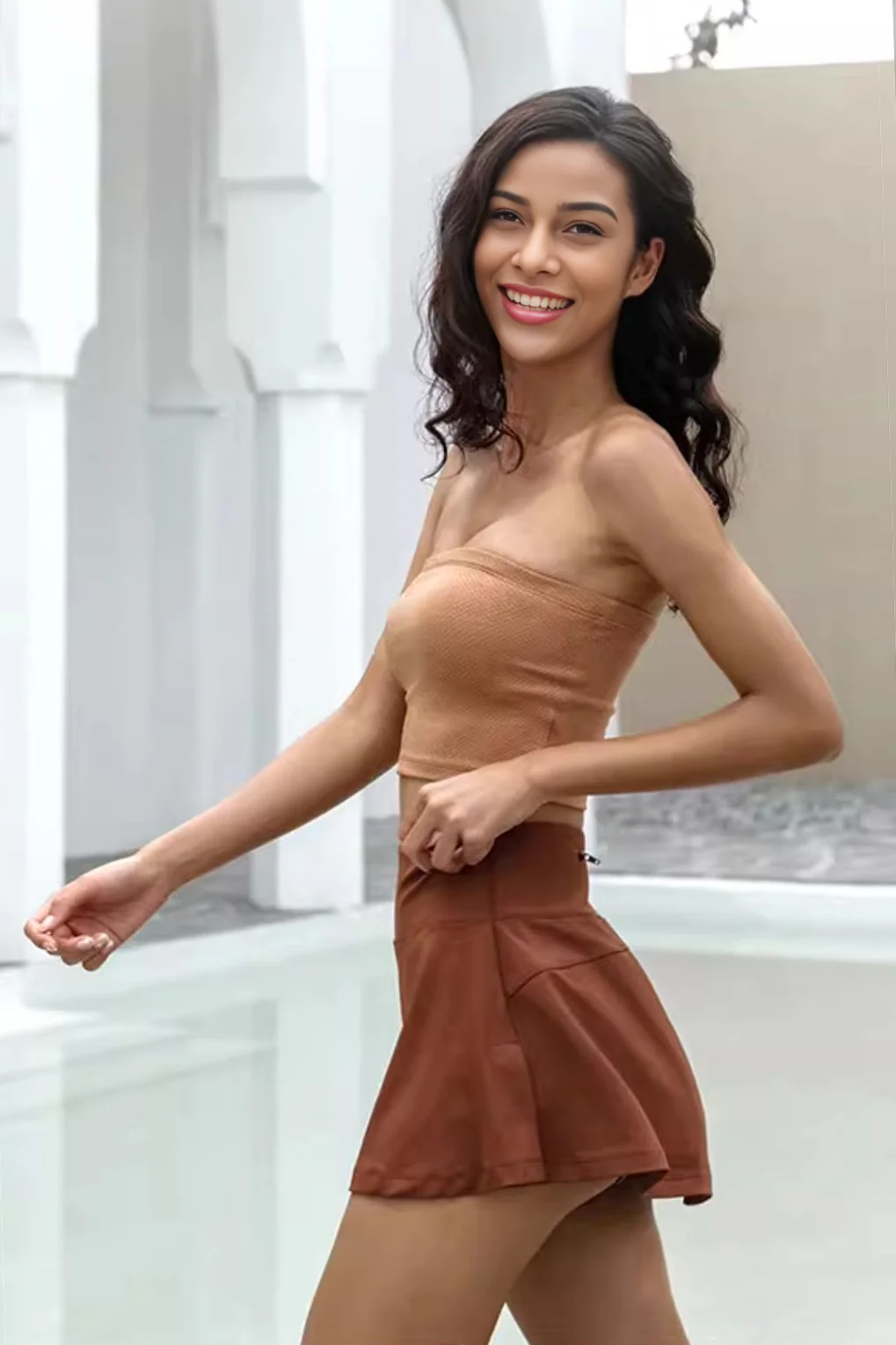 Classic Women's Sport Tennis Skirt - HBQMJX