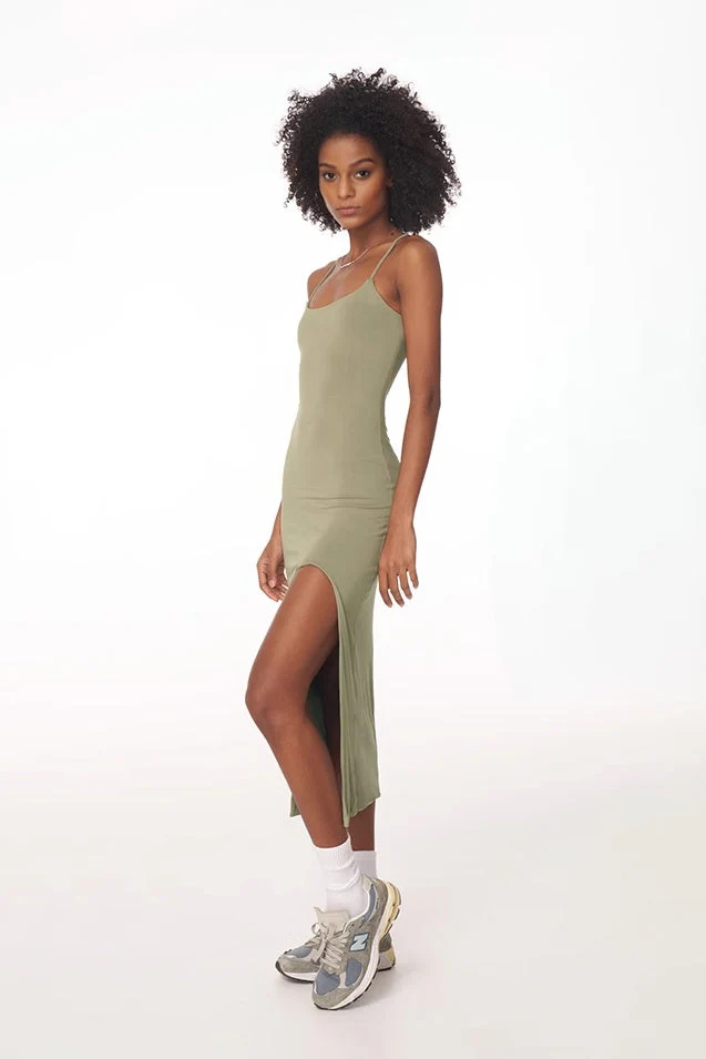 Bra-free Backless Slip Dress - JIEEQQ