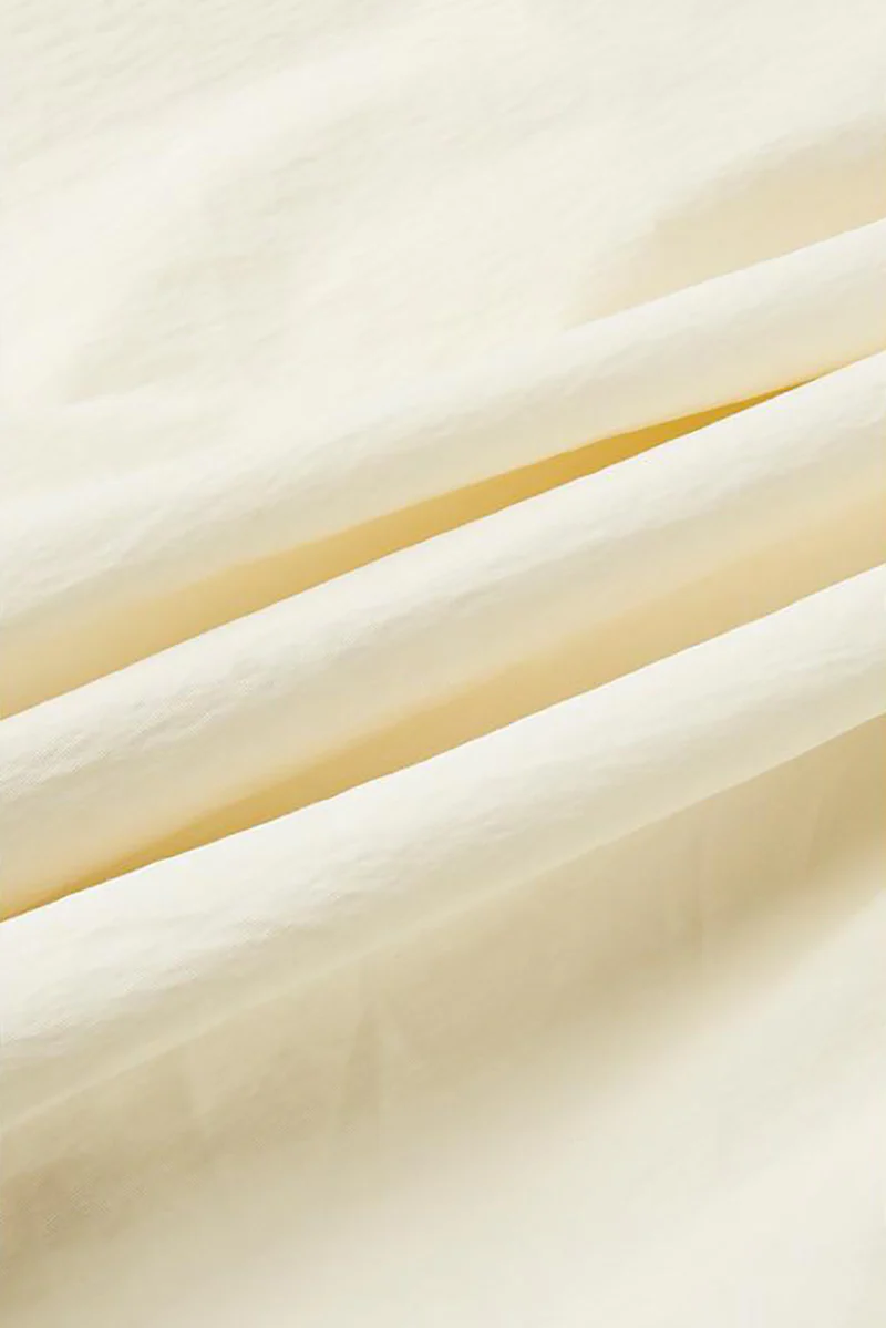 Ivory Squre-Neck Bubble Mini Dress - HBQMJX