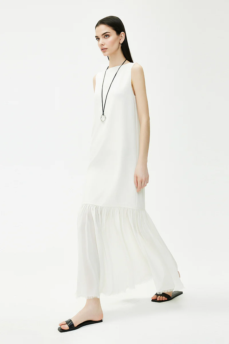 Sleeveless Drop-Waist Maxi Dress - HBQMJX