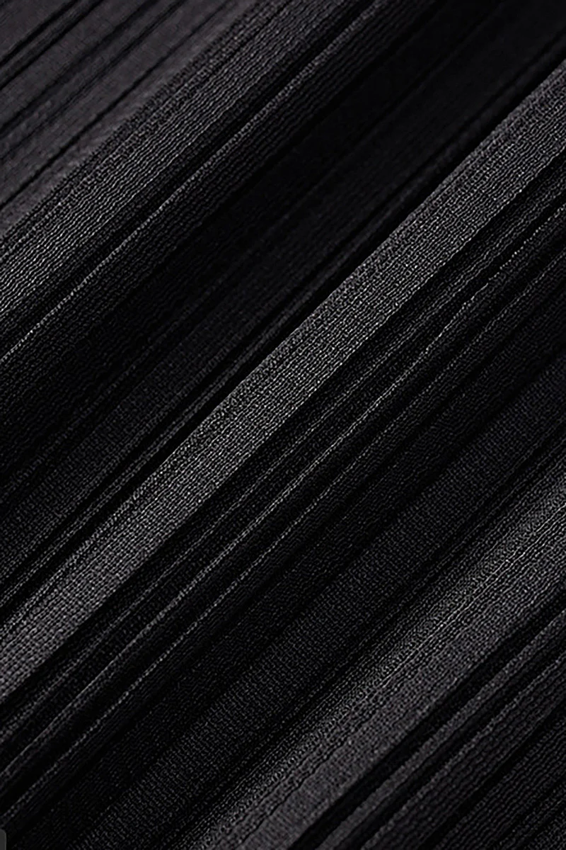 Designer Inspired Pleated Midi Slip Dress - HBQMJX