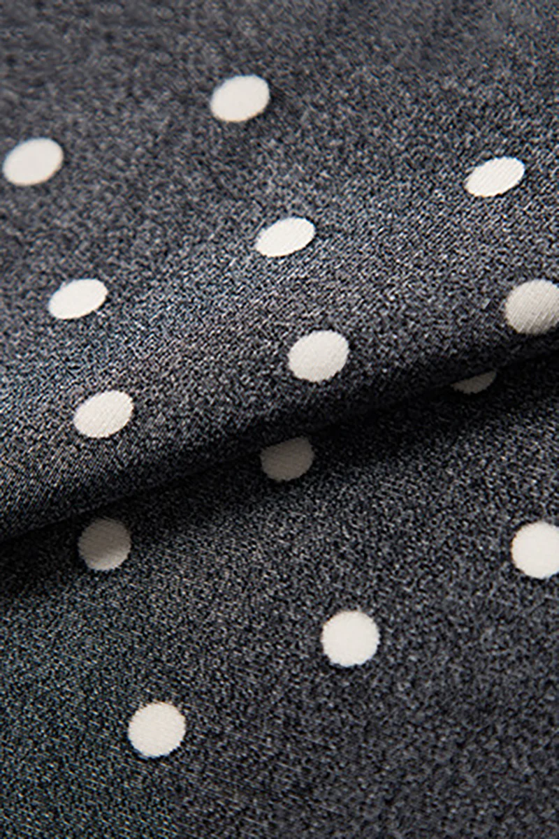 Polka-Dot V-Neck Midi Slip Dress in Triacetate-Blend - HBQMJX