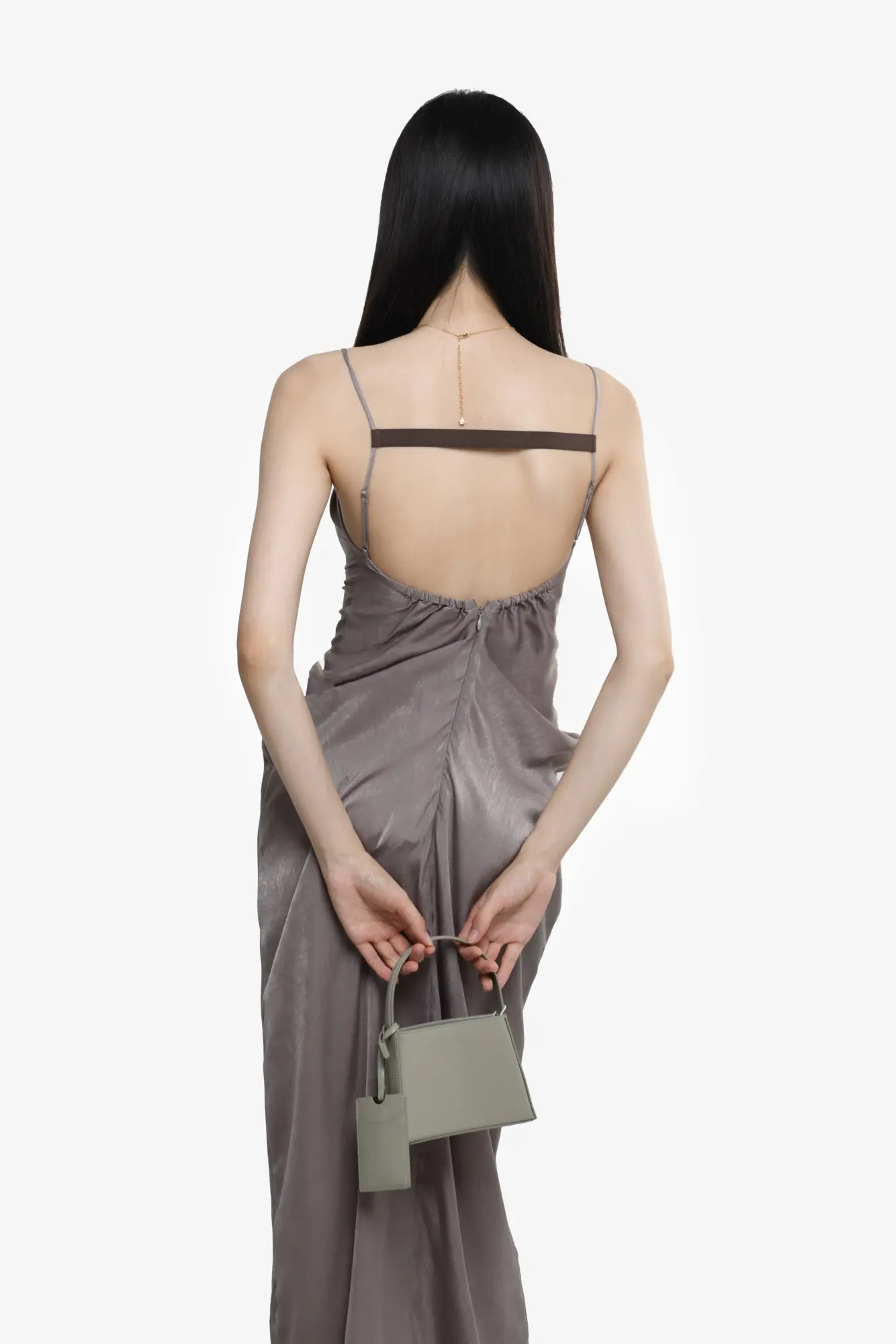 Spaghetti Strap Ruched Summer Maxi Dress - HBQMJX