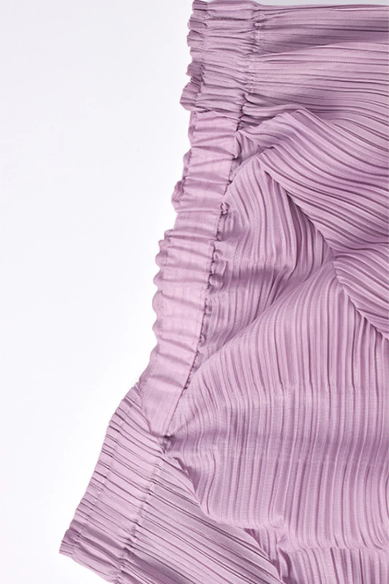 Designer Inspired Pleated Midi Skirt - HBQMJX