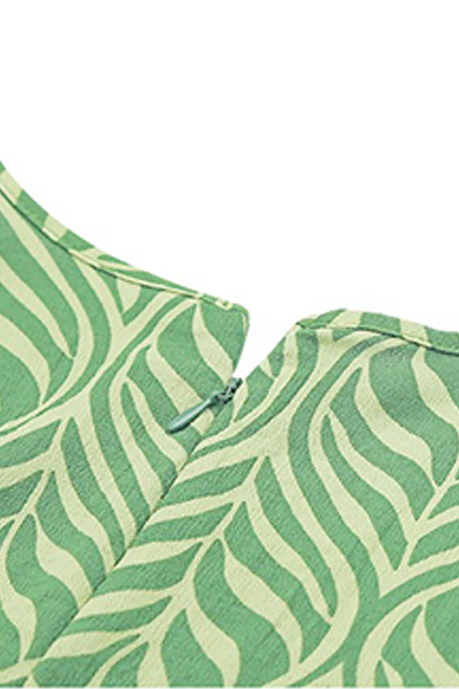 Green Paisley Print Sleeveless Maxi Dress - HBQMJX