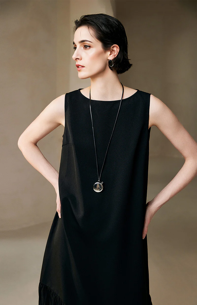 Sleeveless Drop-Waist Maxi Dress - HBQMJX