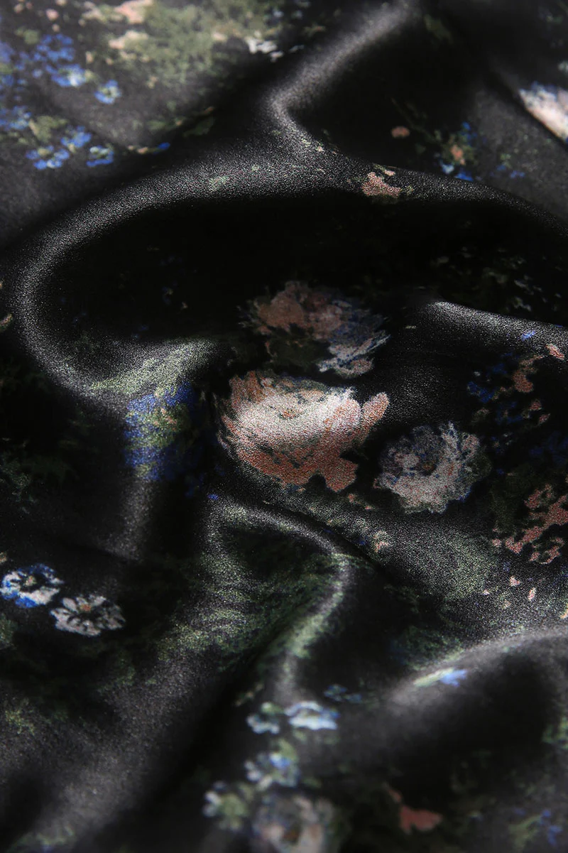 19 Momme Silk-Blend Slip Dress in Floral Print - HBQMJX