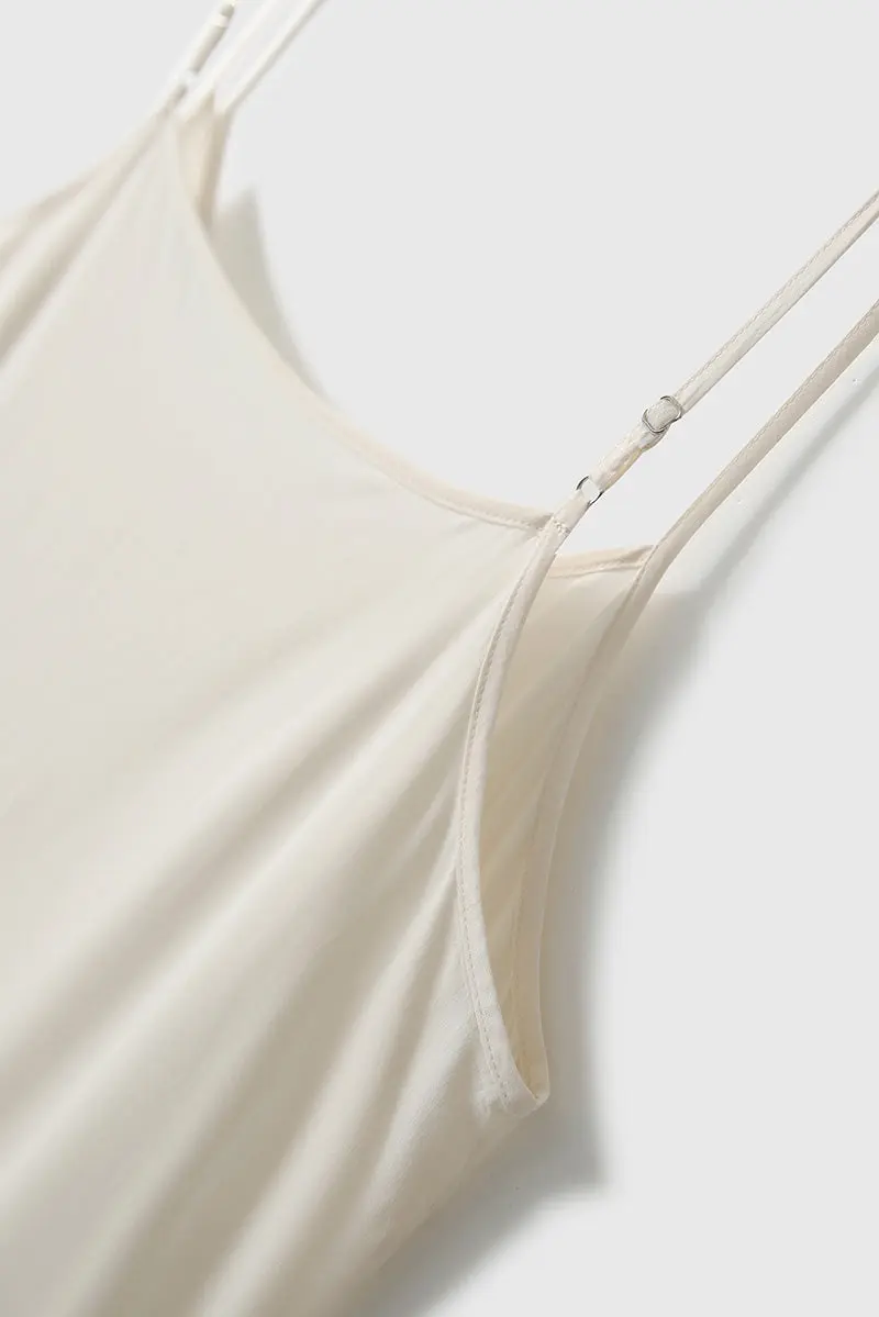 Linen Floral Sleeveless Midi Dress - HBQMJX