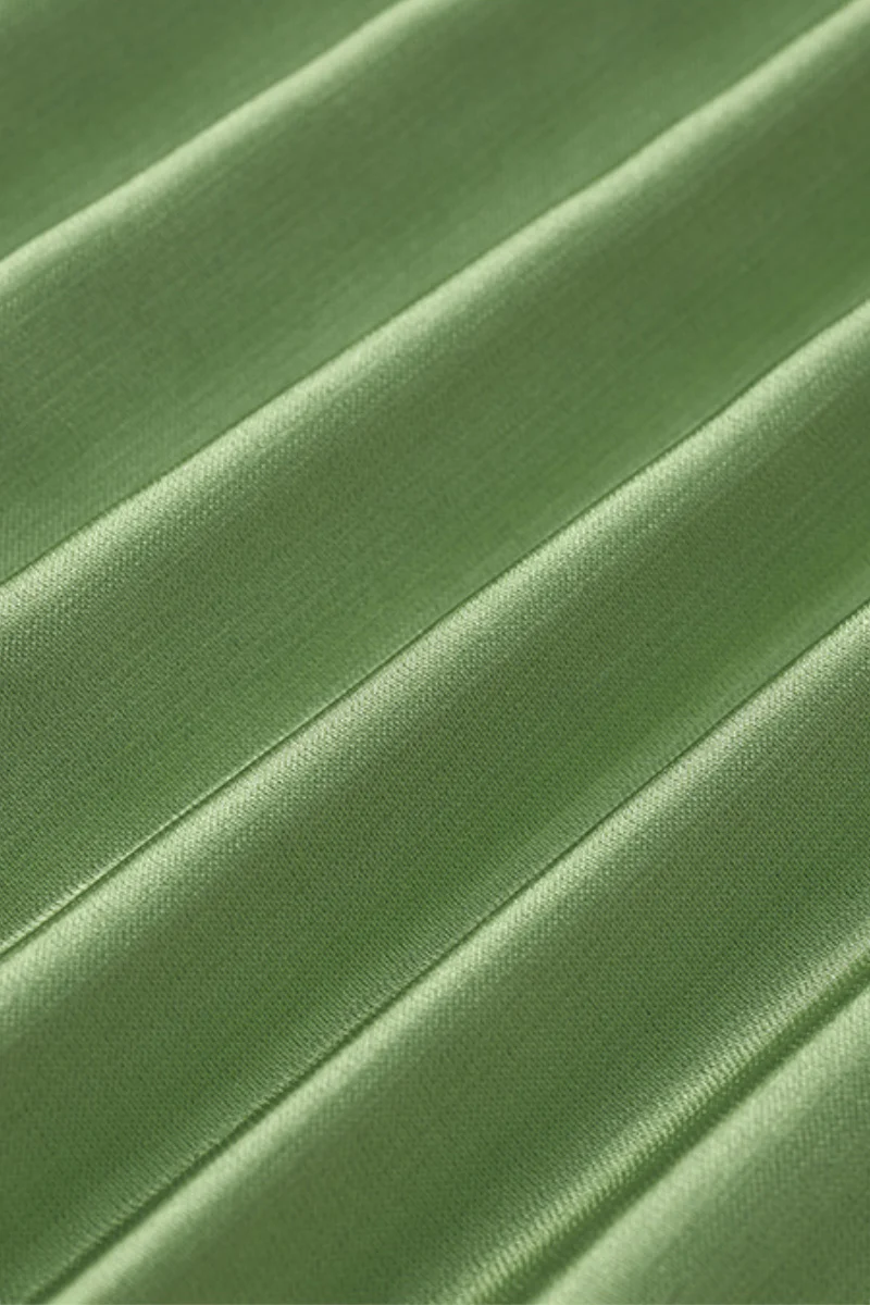 Designer Inspired Pleated Cap-Sleeve Dress with Belt - HBQMJX