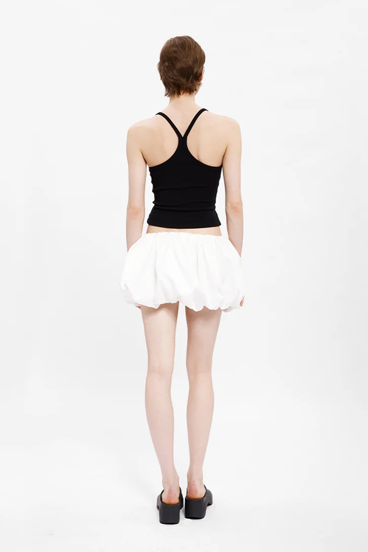 Preppy Mid-Rise Bubble Skirt - HBQMJX