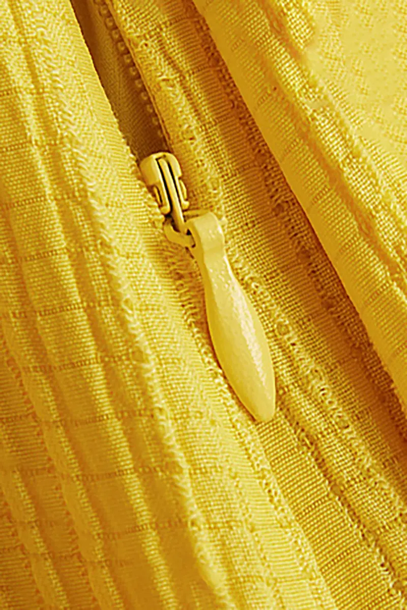 Yellow Off-the-Shoulder Ruffled Fit & Flare Midi Dress - HBQMJX