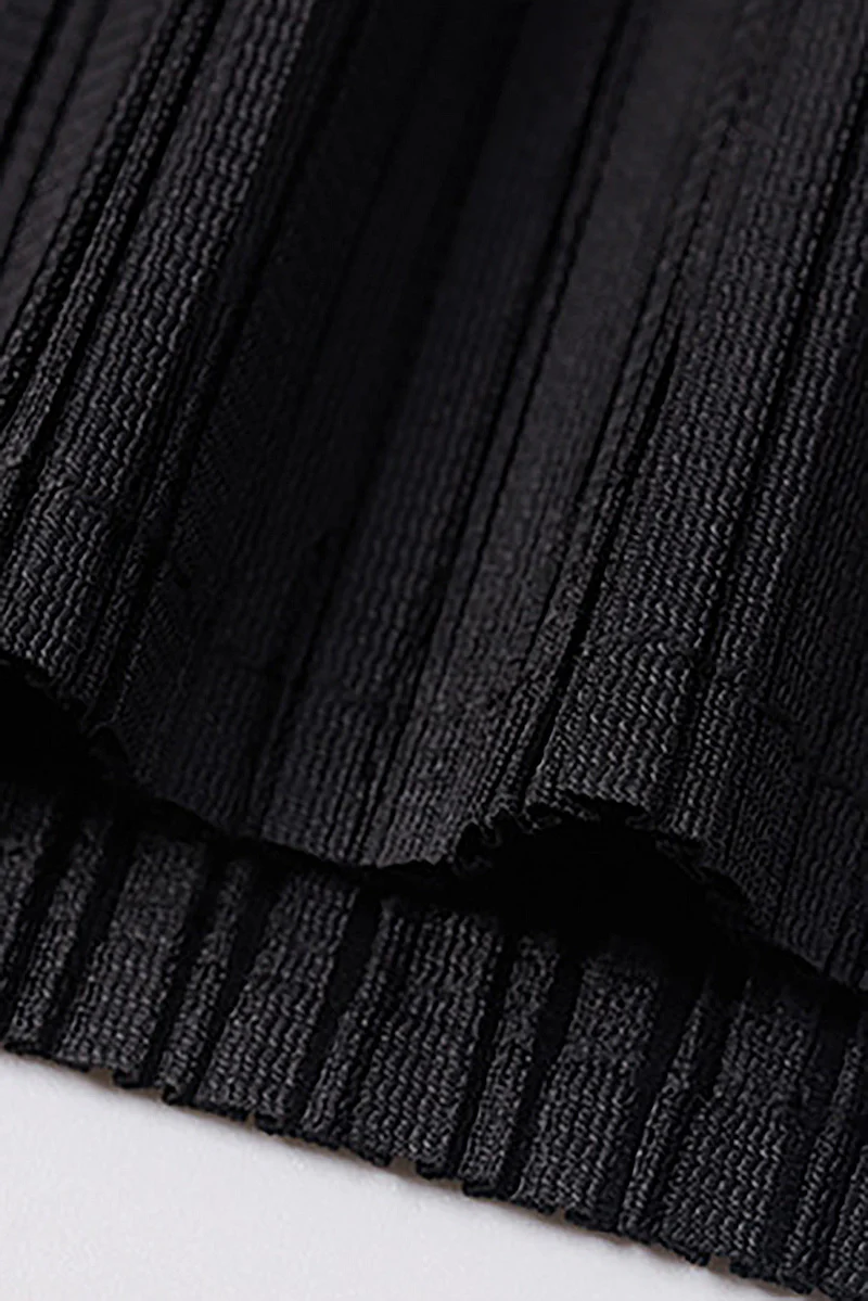 Designer Inspired Pleated Midi Slip Dress - HBQMJX