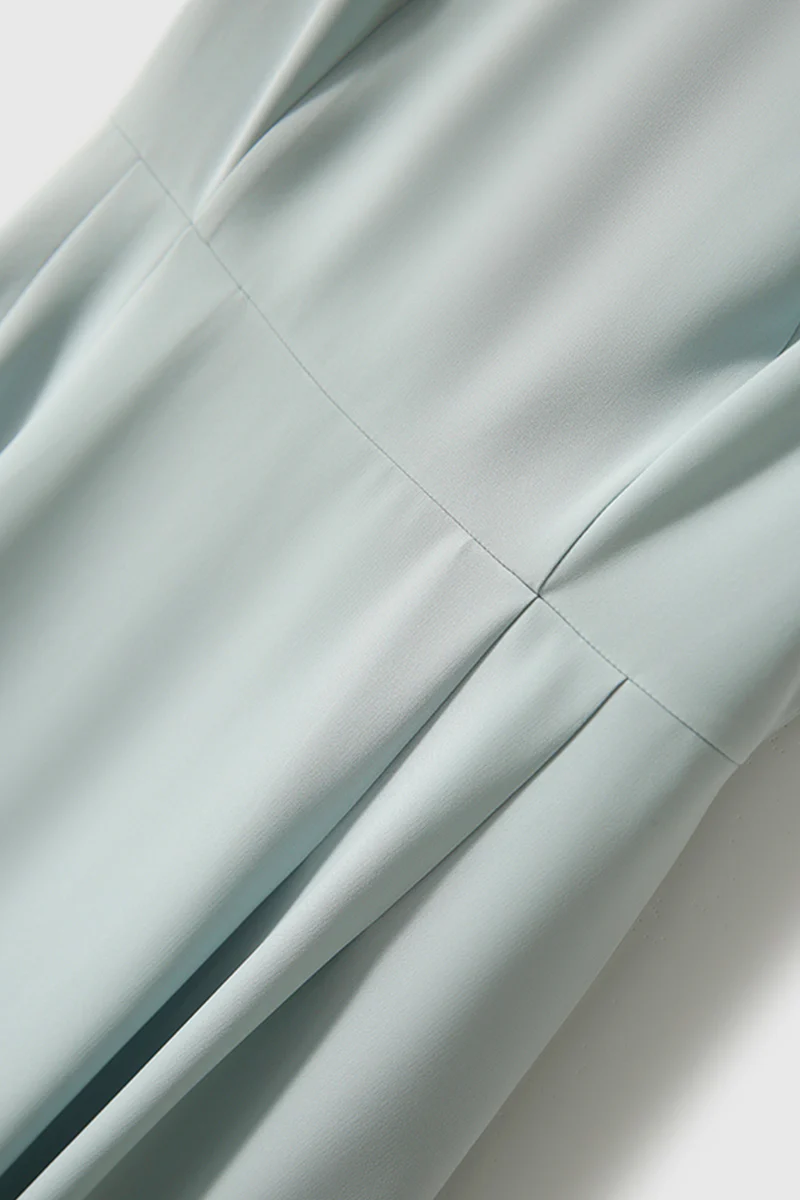 Elegant Acetate Sleeveless Fit & Flare Midi Dress - HBQMJX