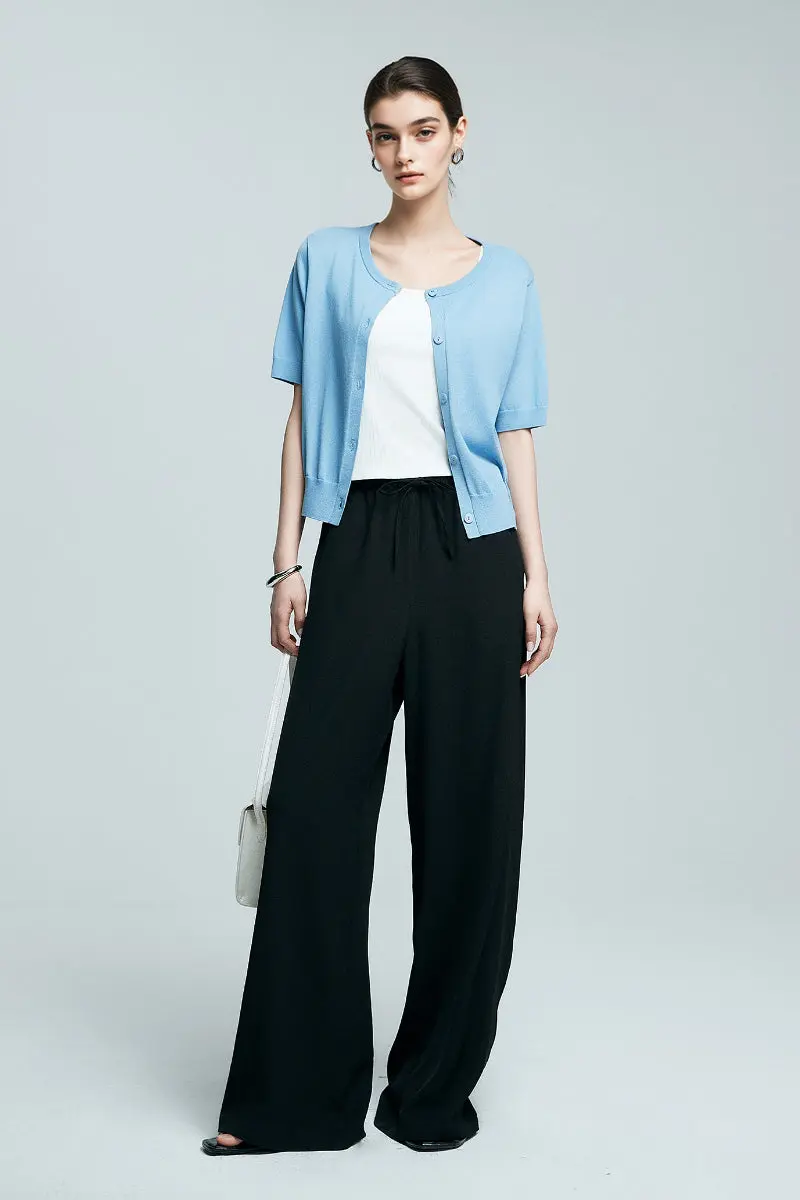 White Pull-On Wrinkle-Free Cooling Puddle Pants - HBQMJX