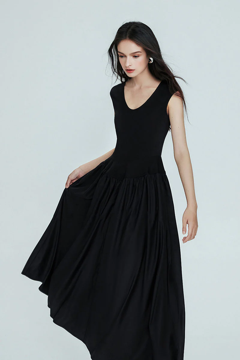 White Fit & Flare Cap-Sleeve Scoop-Neck Midi Dress - HBQMJX