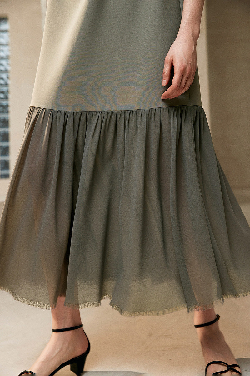 Sleeveless Drop-Waist Maxi Dress - HBQMJX