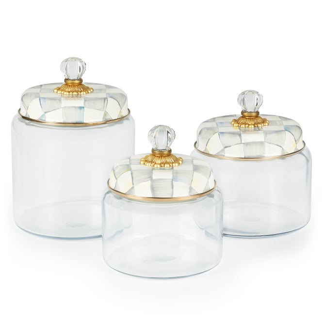 Sterling Check Kitchen Canisters