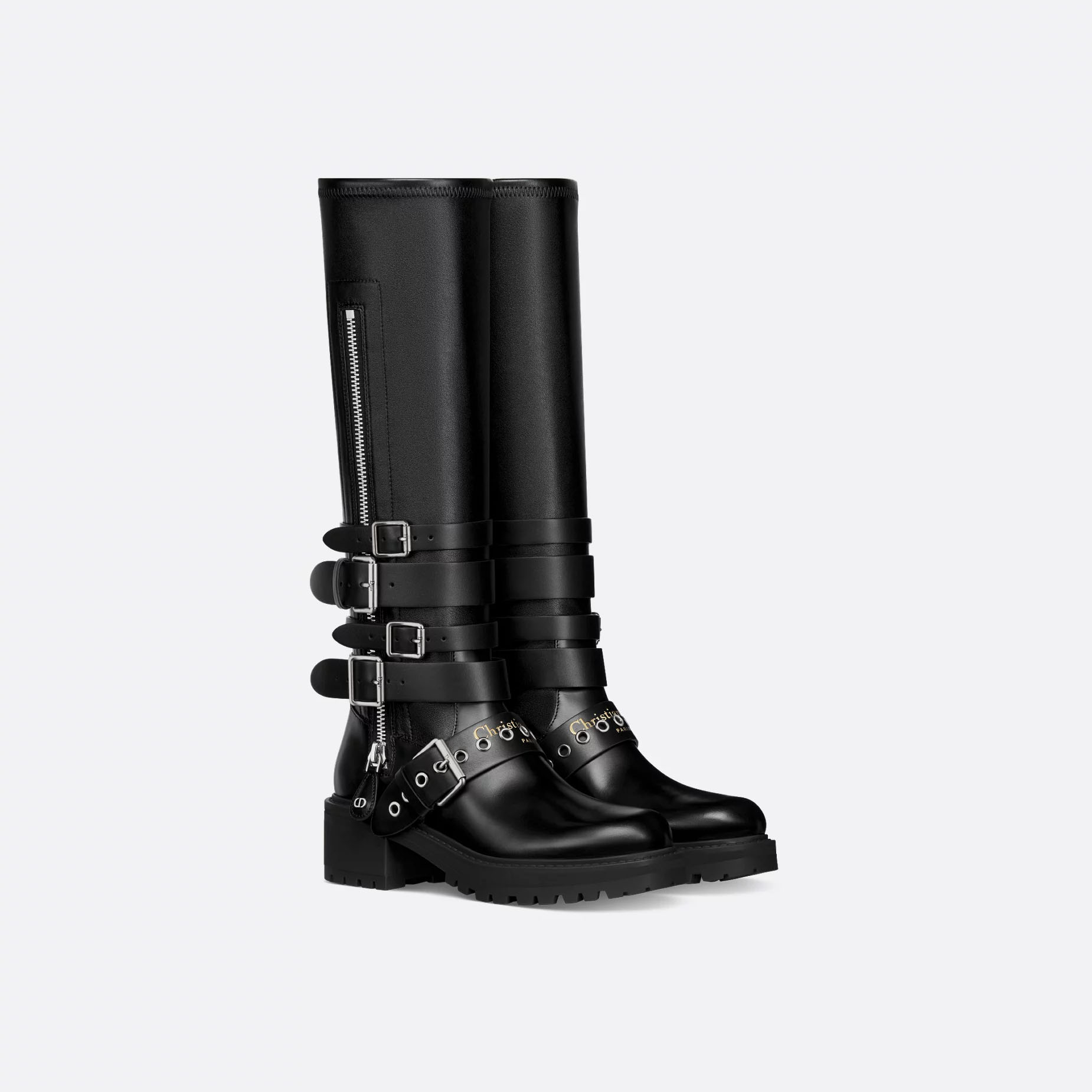Dior black long boots