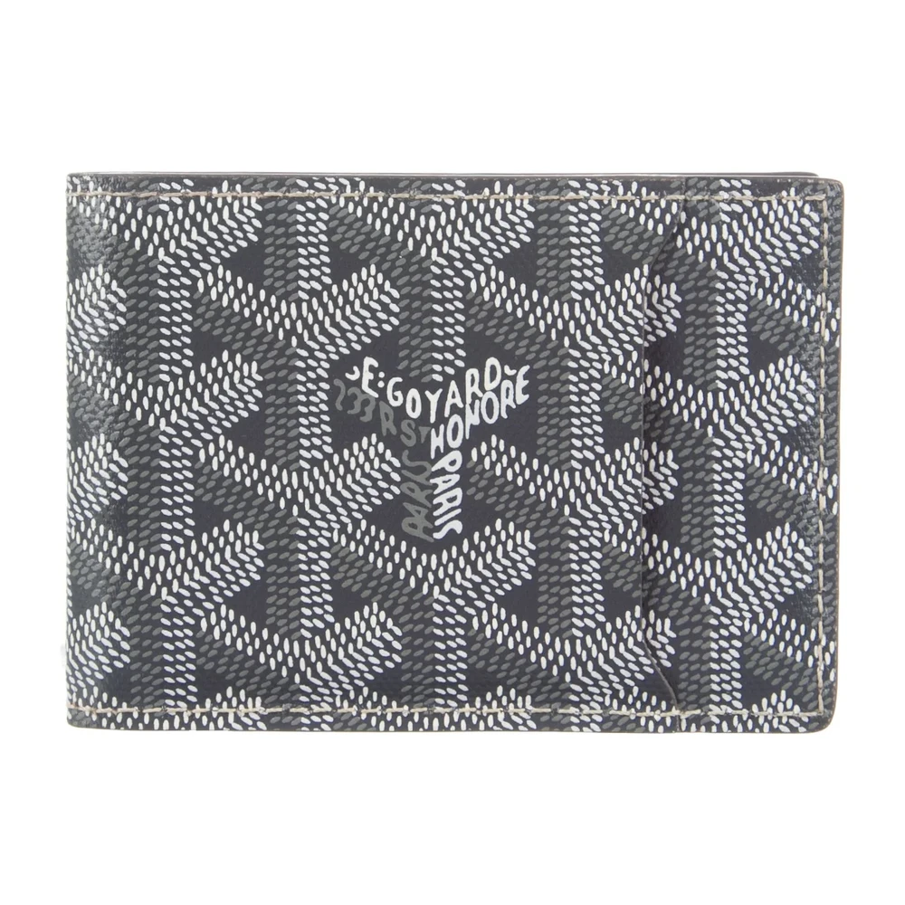 Goyard Small Bifold Wallet Grey Goyardine Printed Canvas
