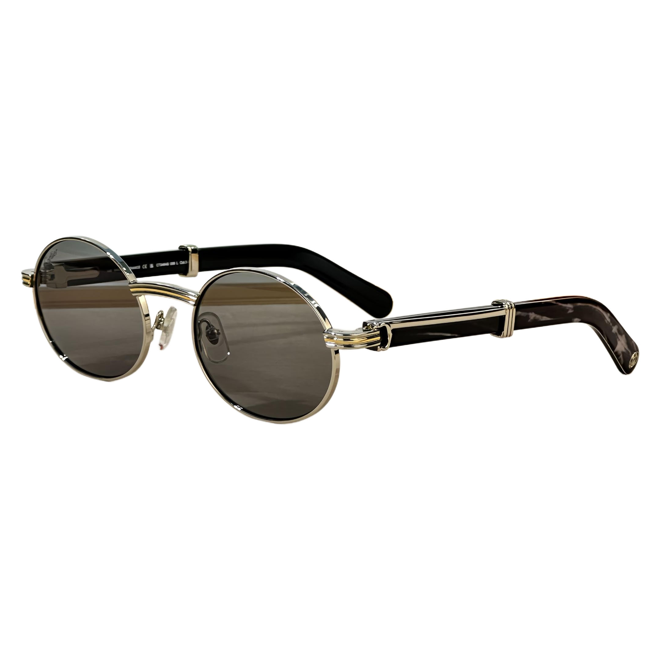 Cartier Oval glasses black/grey silver/black gold/brown gold/blue/black camouflage/green color Size 55-22-145