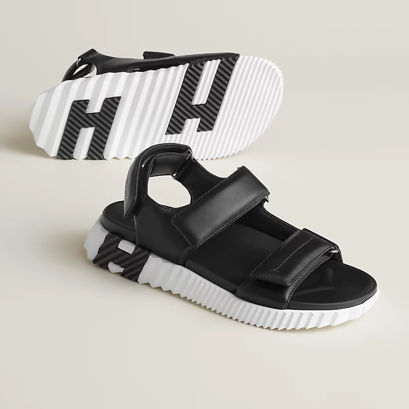 HERMES Junior Black Sandal