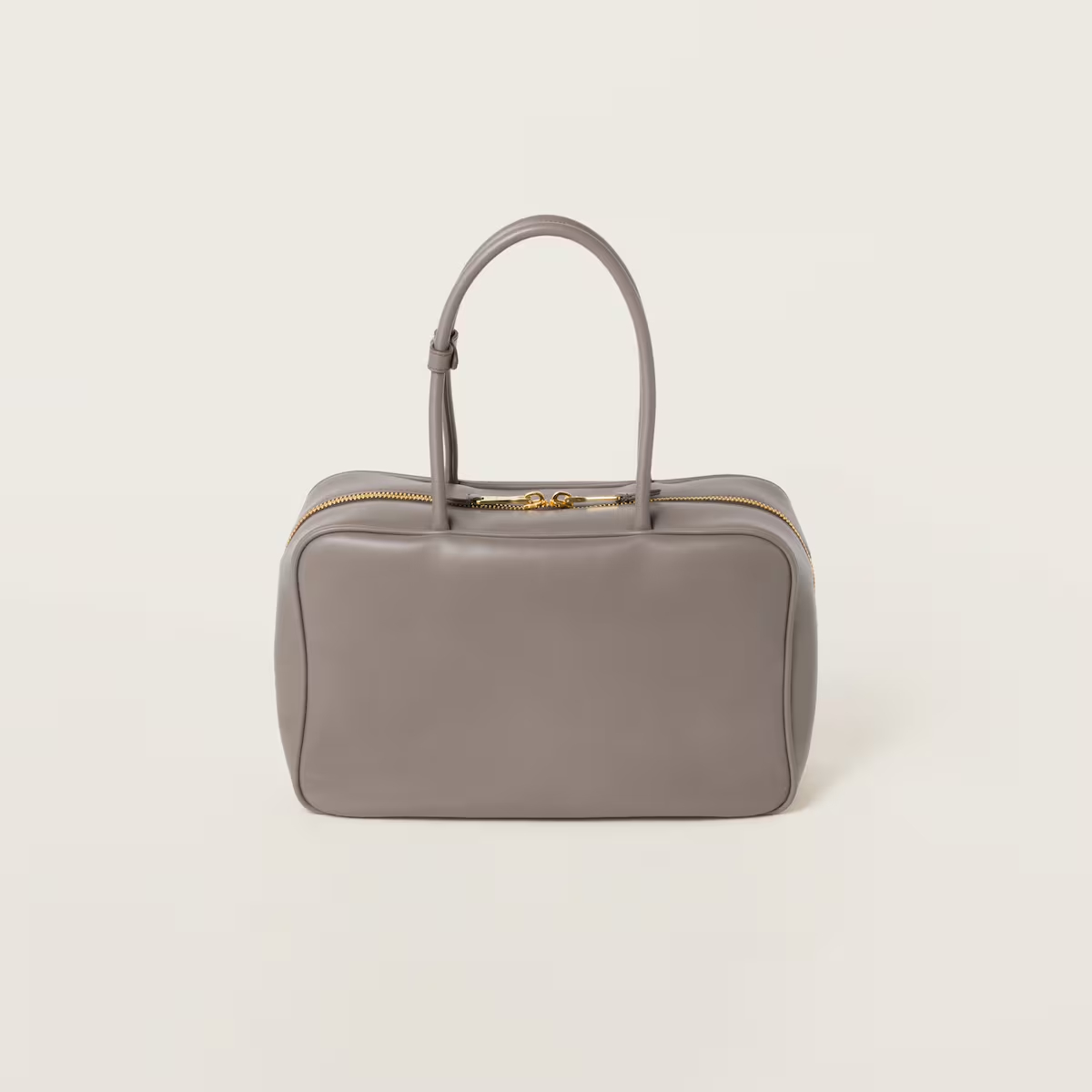 Miu Miu Beau Leather Grey Top-Handle Bags