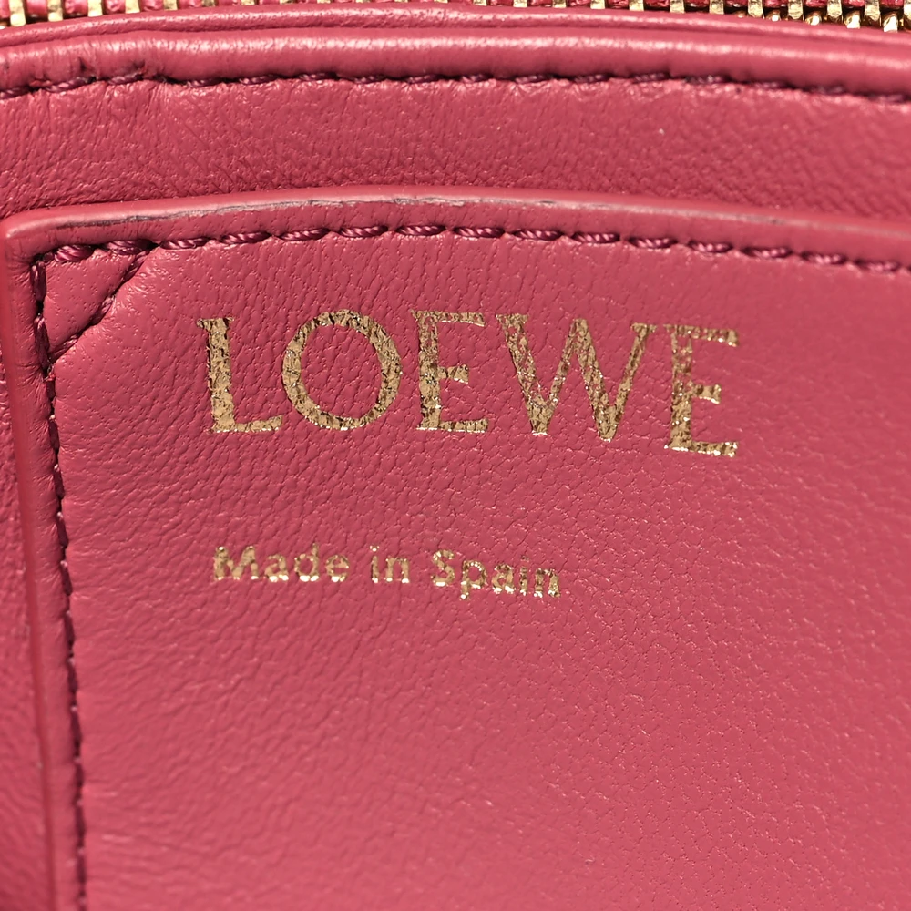 Loewe Goya Puffer Bag Medium Plumrose Lambskin Leather Gold Hardware