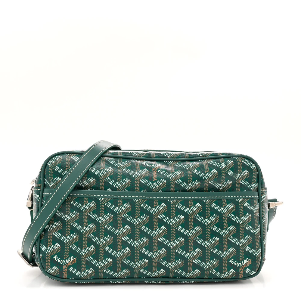 Goyard Sac Cap Vert Bag PM Green Goyardine Canvas
