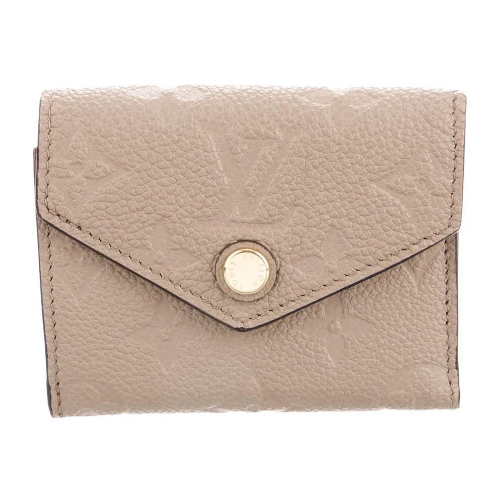 Louis Vuitton Small Zoé Wallet Beige Empreinte Leather Brass Hardware