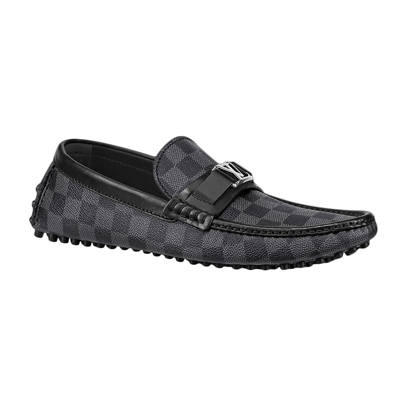 Louis Vuitton men's Grey leather shoes Loafers