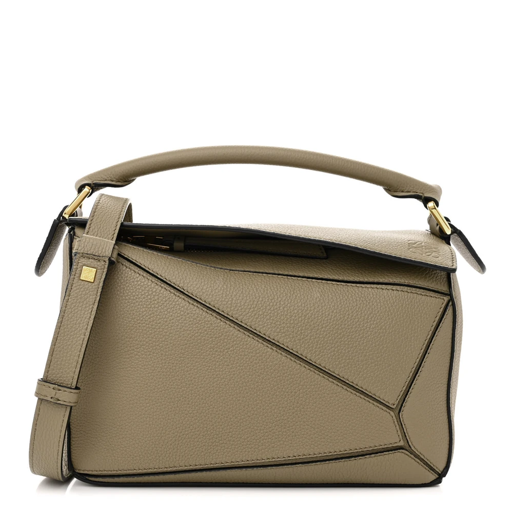 Loewe Puzzle Bag Small Artichoke Green Calfskin Leather