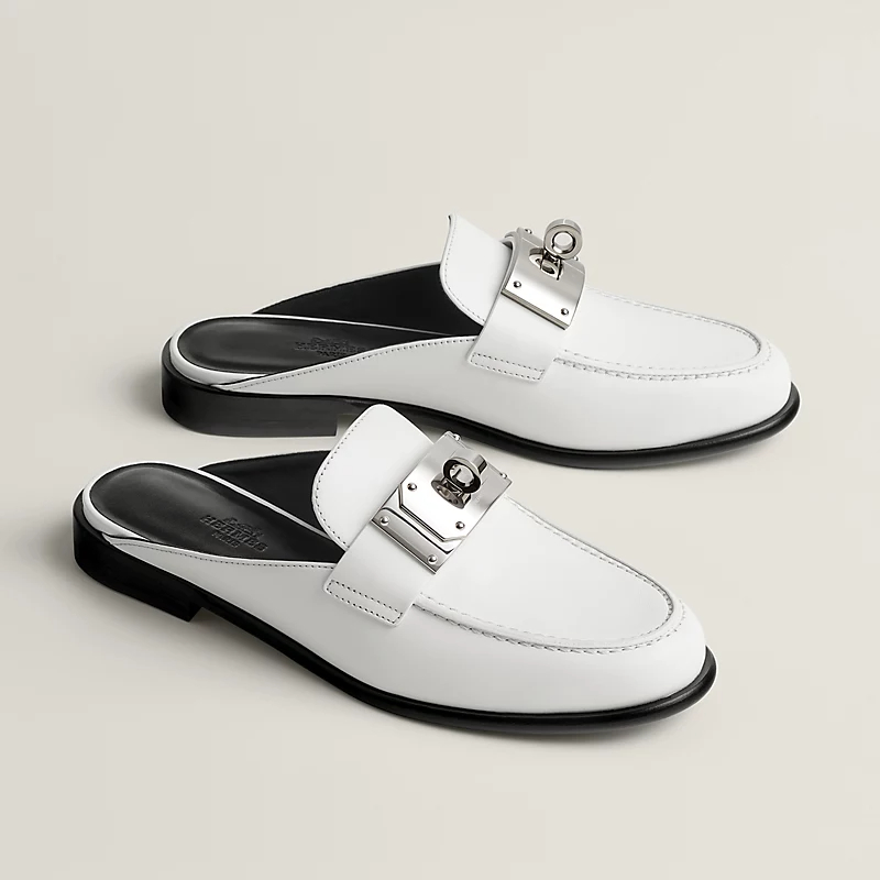 HERMES Iota Mule white Slippers