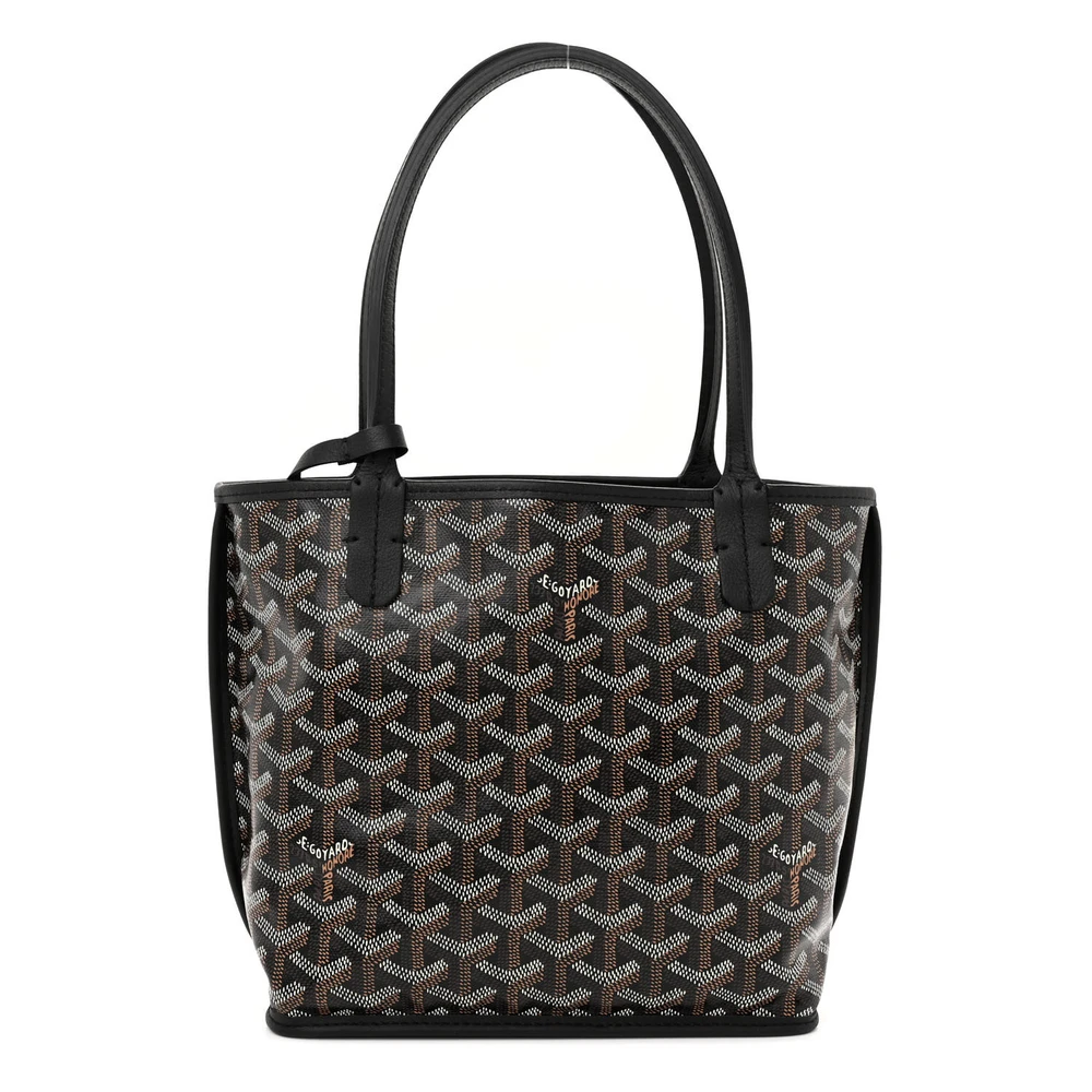 Goyard Mini Reversible Anjou Black Goyardine Canvas