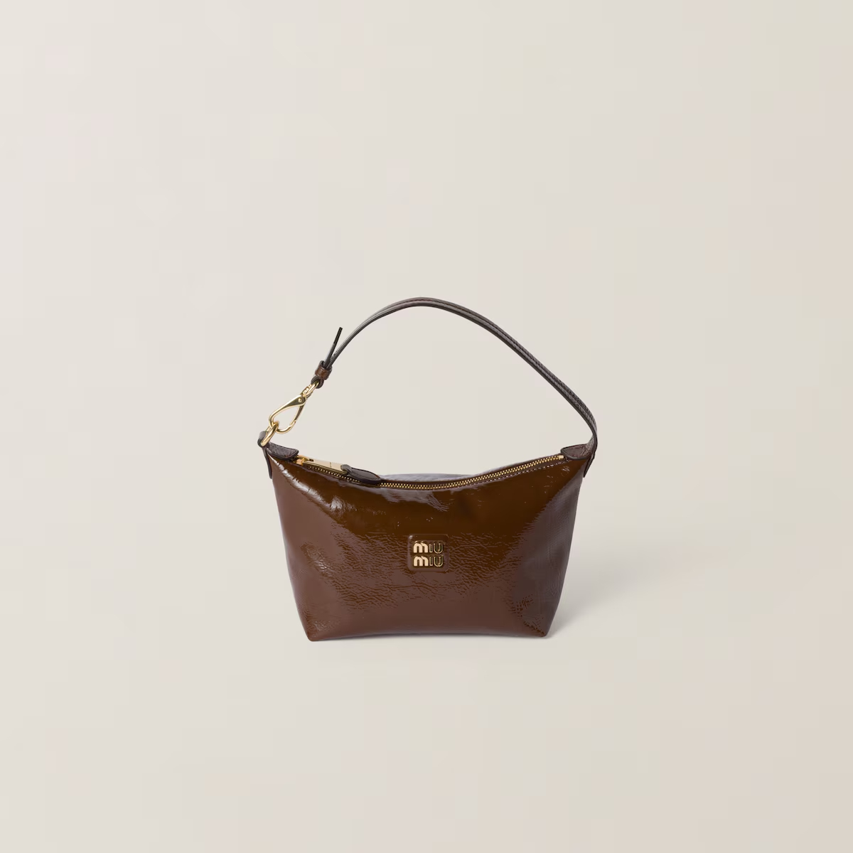 Miu Miu Oil-Wax Coated Leather Brown﻿ Top-Handle Bags