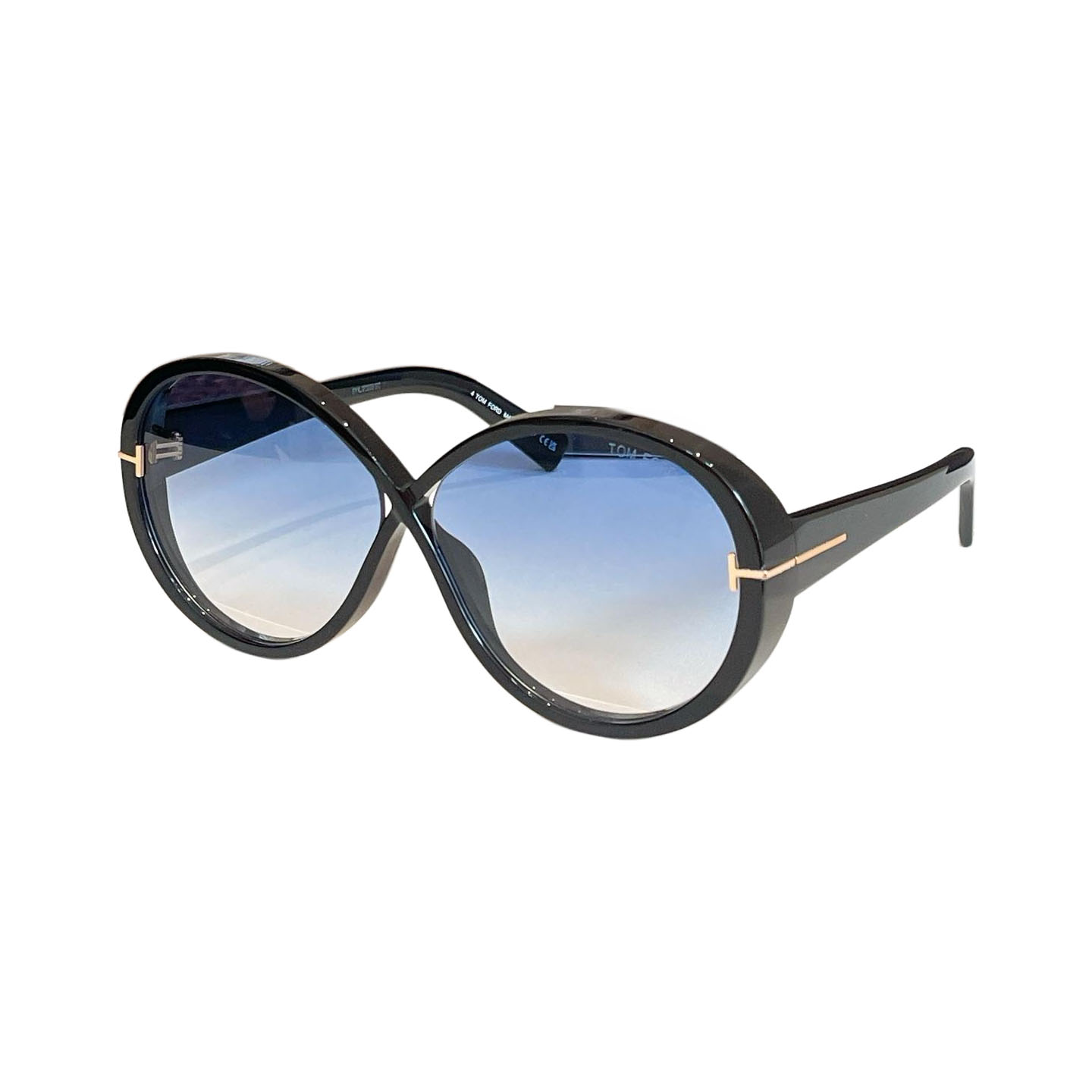 Tom Ford round frame glasses black blue/coral/black/leopard rust/leopard brown/leopard yellow color Size 59口15-145