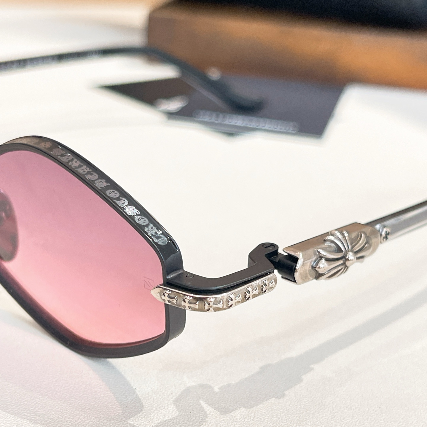 Saint Laurent oval glasses black pink/grey silver/black/black gold/blue/indigo color Size 53口19-141