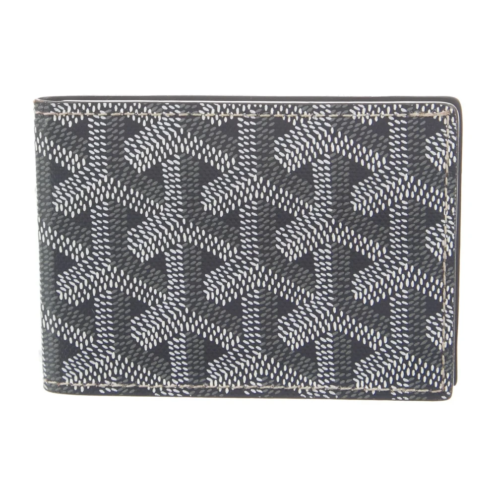 Goyard Small Bifold Wallet Grey Goyardine Printed Canvas